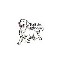 Cartoon Golden Retriever Vinyl Sticker for Dog Lovers - Ocean State Styles