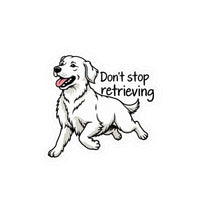 Cartoon Golden Retriever Vinyl Sticker for Dog Lovers - Ocean State Styles