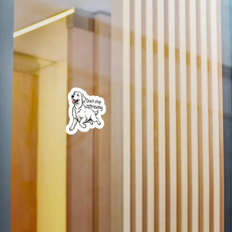Cartoon Golden Retriever Vinyl Sticker for Dog Lovers - Ocean State Styles
