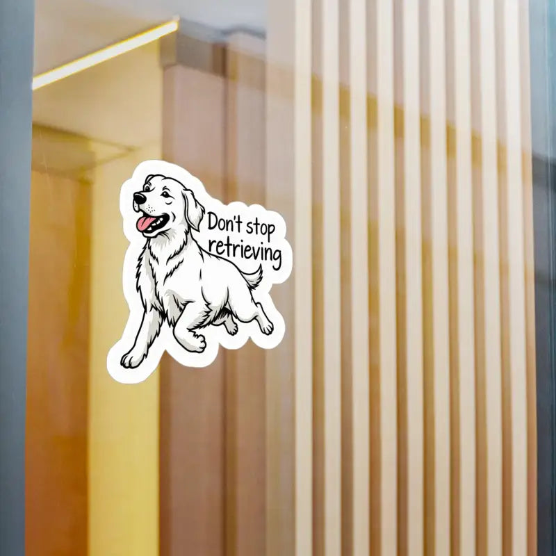Cartoon Golden Retriever Vinyl Sticker for Dog Lovers - Ocean State Styles
