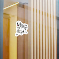Cartoon Golden Retriever Vinyl Sticker for Dog Lovers - Ocean State Styles