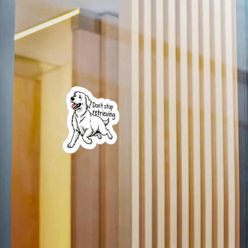 Cartoon Golden Retriever Vinyl Sticker for Dog Lovers - Ocean State Styles