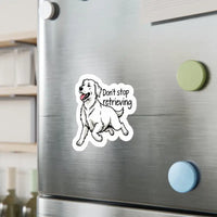 Cartoon Golden Retriever Vinyl Sticker for Dog Lovers - Ocean State Styles