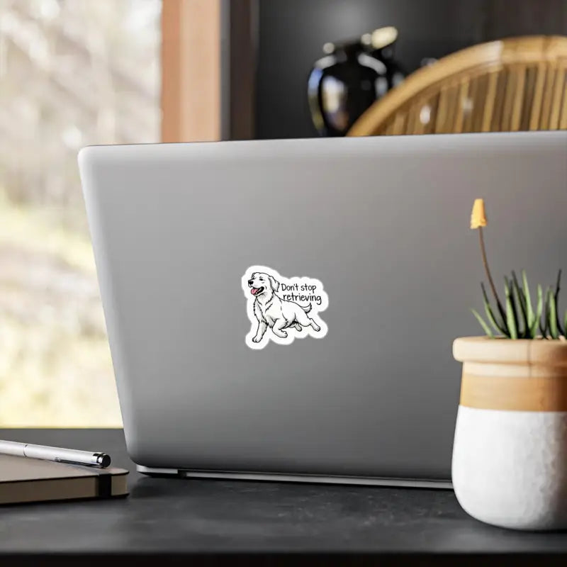 Cartoon Golden Retriever Vinyl Sticker for Dog Lovers - Ocean State Styles