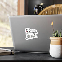 Cartoon Golden Retriever Vinyl Sticker for Dog Lovers - Ocean State Styles