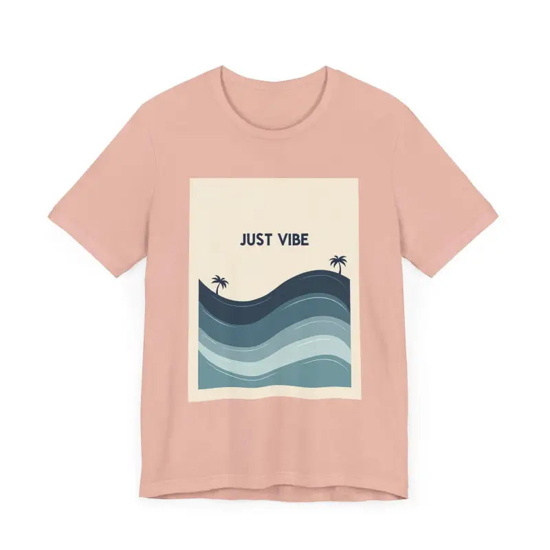 Pink Casual Ride the Waves Beach T Shirt featuring a vibrant beach graphic design