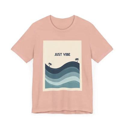 Pink Casual Ride the Waves Beach T Shirt featuring a vibrant beach graphic design