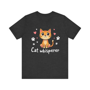 Cat Whisperer Unisex Short Sleeve Tee for Cat Lovers - Ocean State Styles