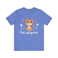 Cat Whisperer Unisex Short Sleeve Tee for Cat Lovers - Ocean State Styles
