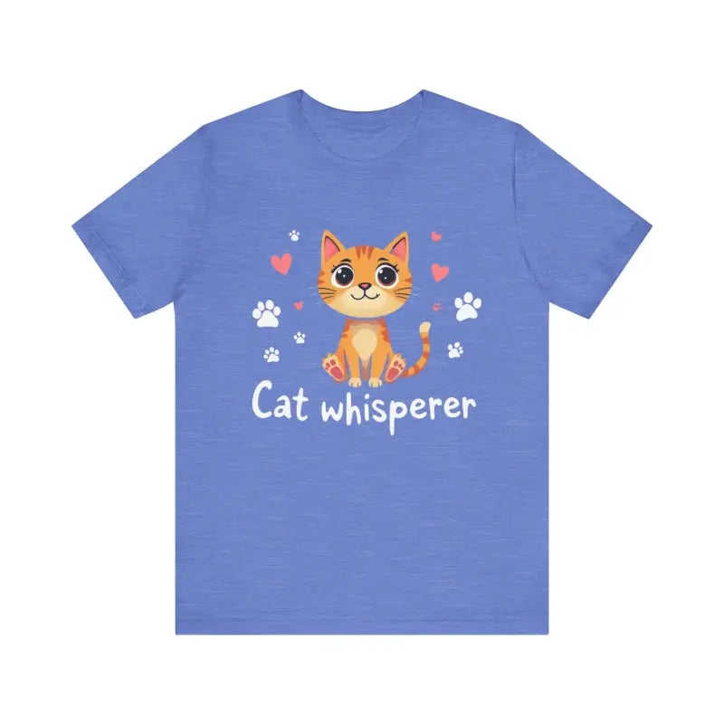 Cat Whisperer Unisex Short Sleeve Tee for Cat Lovers - Ocean State Styles