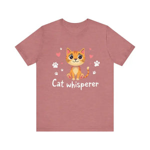 Cat Whisperer Unisex Short Sleeve Tee for Cat Lovers - Ocean State Styles