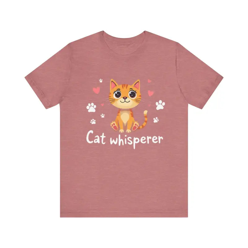 Cat Whisperer Unisex Short Sleeve Tee for Cat Lovers - Ocean State Styles