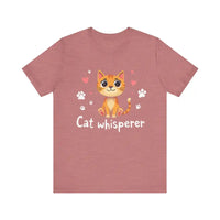 Cat Whisperer Unisex Short Sleeve Tee for Cat Lovers - Ocean State Styles