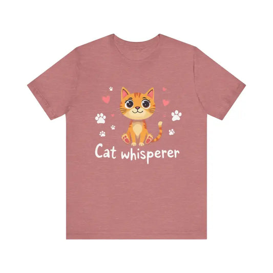 Cat Whisperer Unisex Short Sleeve Tee for Cat Lovers - Ocean State Styles