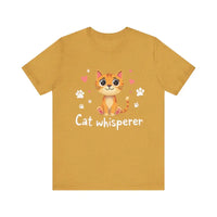 Cat Whisperer Unisex Short Sleeve Tee for Cat Lovers - Ocean State Styles