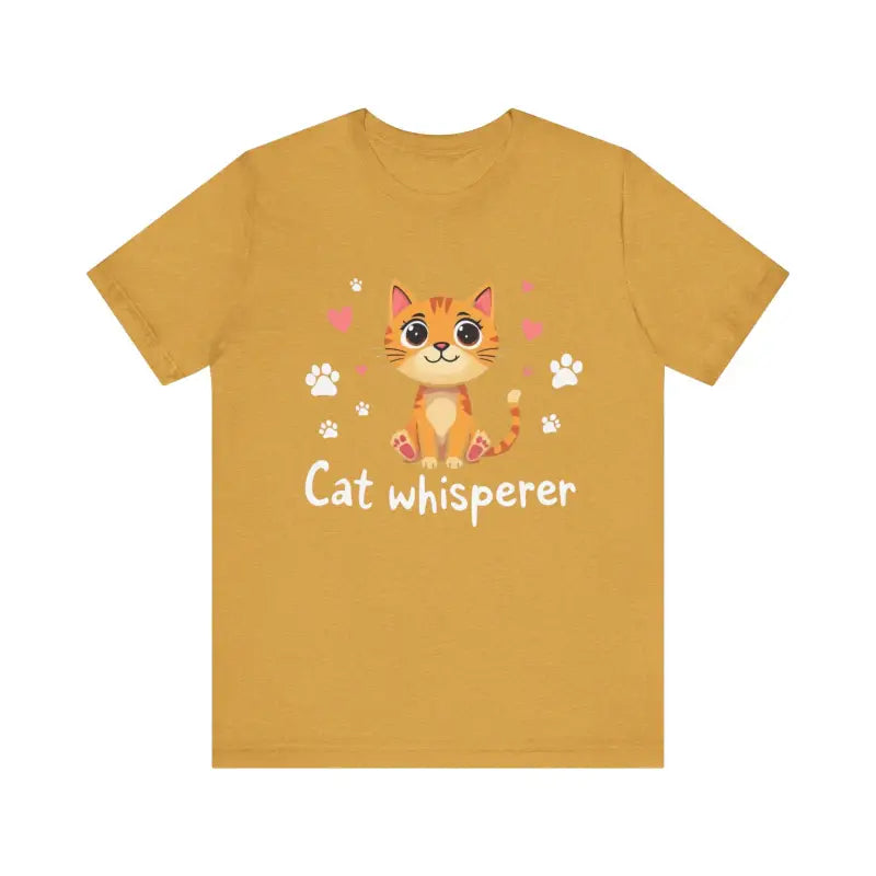 Cat Whisperer Unisex Short Sleeve Tee for Cat Lovers - Ocean State Styles