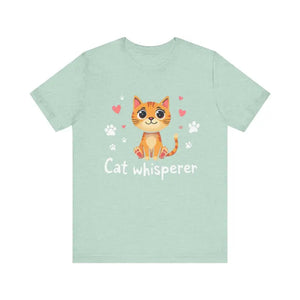 Cat Whisperer Unisex Short Sleeve Tee for Cat Lovers - Ocean State Styles