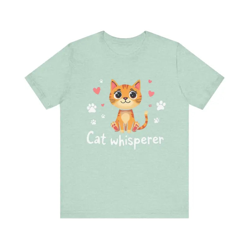 Cat Whisperer Unisex Short Sleeve Tee for Cat Lovers - Ocean State Styles