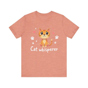 Cat Whisperer Unisex Short Sleeve Tee for Cat Lovers - Ocean State Styles