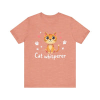 Cat Whisperer Unisex Short Sleeve Tee for Cat Lovers - Ocean State Styles
