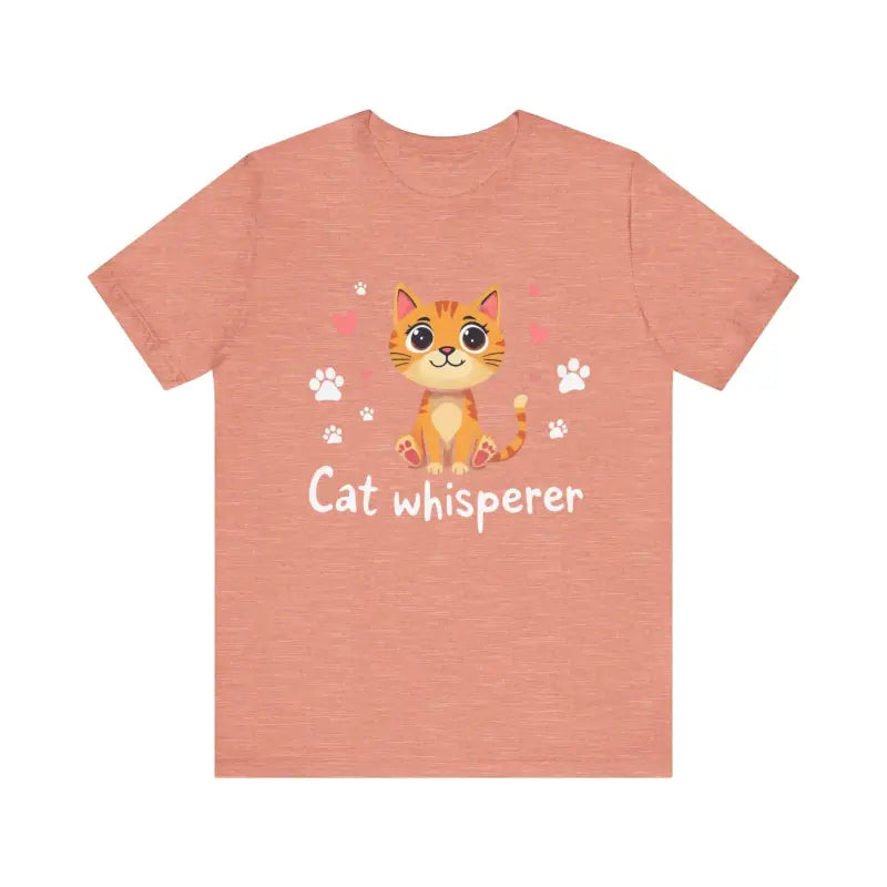 Cat Whisperer Unisex Short Sleeve Tee for Cat Lovers - Ocean State Styles