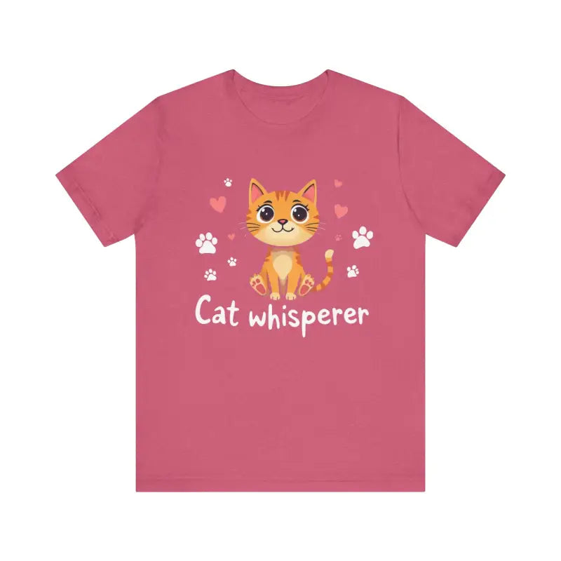 Cat Whisperer Unisex Short Sleeve Tee for Cat Lovers - Ocean State Styles