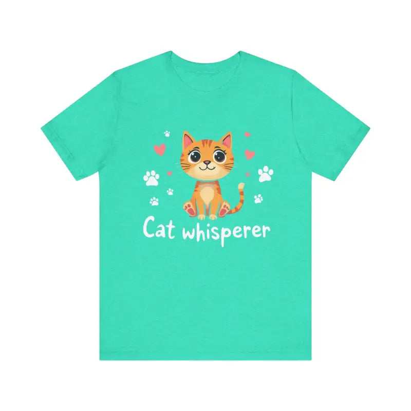 Cat Whisperer Unisex Short Sleeve Tee for Cat Lovers - Ocean State Styles