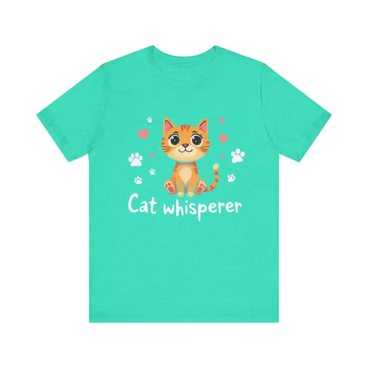 Cat Whisperer Unisex Short Sleeve Tee for Cat Lovers - Ocean State Styles