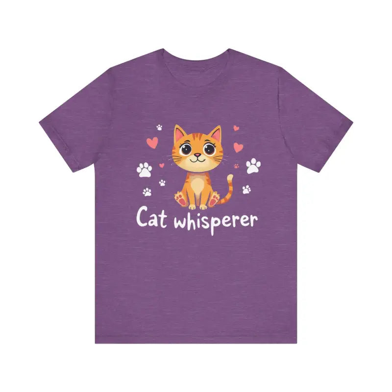 Cat Whisperer Unisex Short Sleeve Tee for Cat Lovers - Ocean State Styles