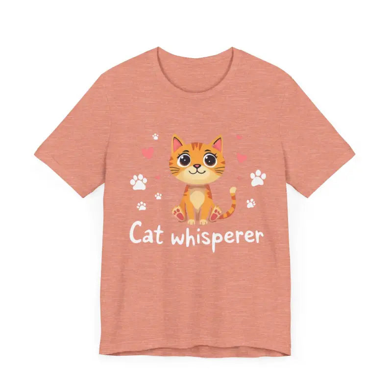 Cat Whisperer Unisex Short Sleeve Tee for Cat Lovers - Ocean State Styles
