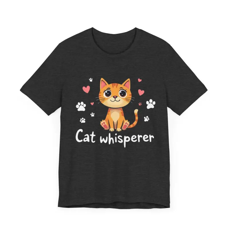 Cat Whisperer Unisex Short Sleeve Tee for Cat Lovers - Ocean State Styles