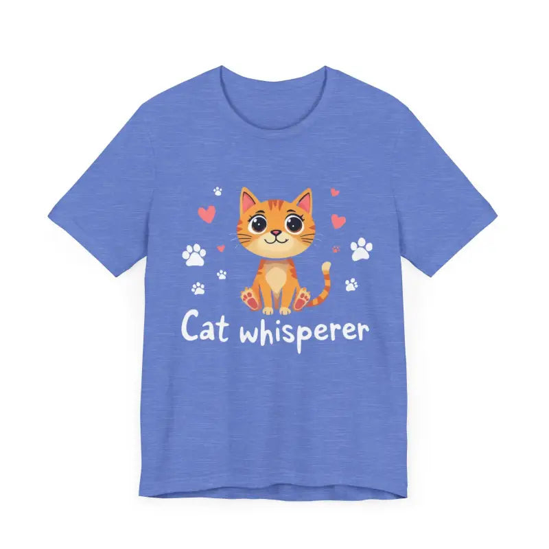 Cat Whisperer Unisex Short Sleeve Tee for Cat Lovers - Ocean State Styles