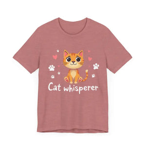 Cat Whisperer Unisex Short Sleeve Tee for Cat Lovers - Ocean State Styles
