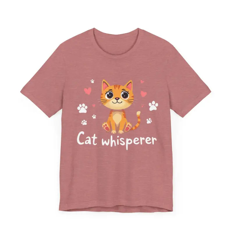 Cat Whisperer Unisex Short Sleeve Tee for Cat Lovers - Ocean State Styles