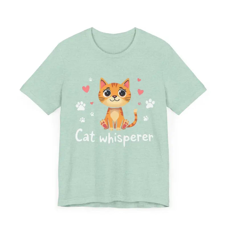 Cat Whisperer Unisex Short Sleeve Tee for Cat Lovers - Ocean State Styles