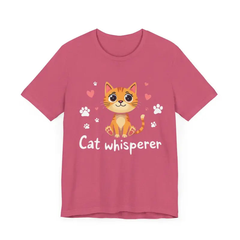 Cat Whisperer Unisex Short Sleeve Tee for Cat Lovers - Ocean State Styles