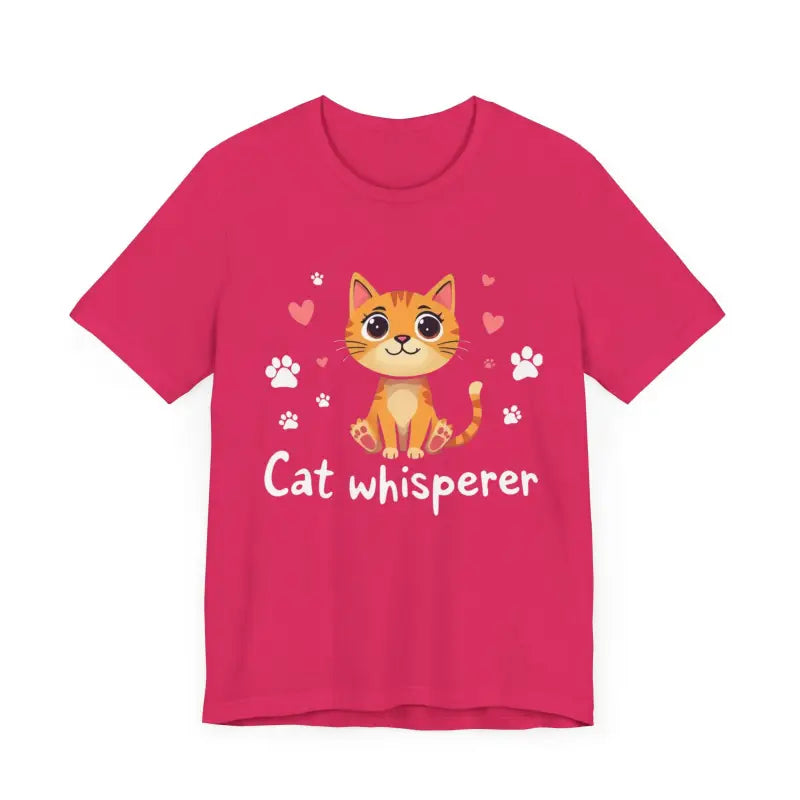 Cat Whisperer Unisex Short Sleeve Tee for Cat Lovers - Ocean State Styles