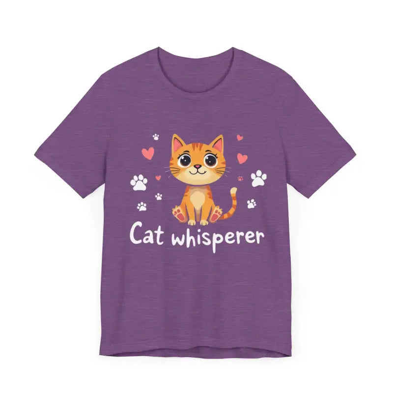 Cat Whisperer Unisex Short Sleeve Tee for Cat Lovers - Ocean State Styles