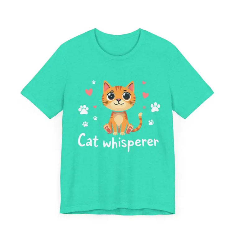 Cat Whisperer Unisex Short Sleeve Tee for Cat Lovers - Ocean State Styles