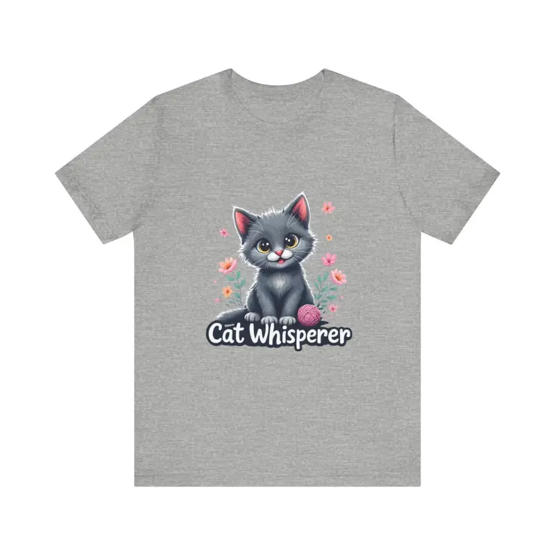 Cat Whisperer Unisex Tee for Cat Lovers - Ocean State Styles