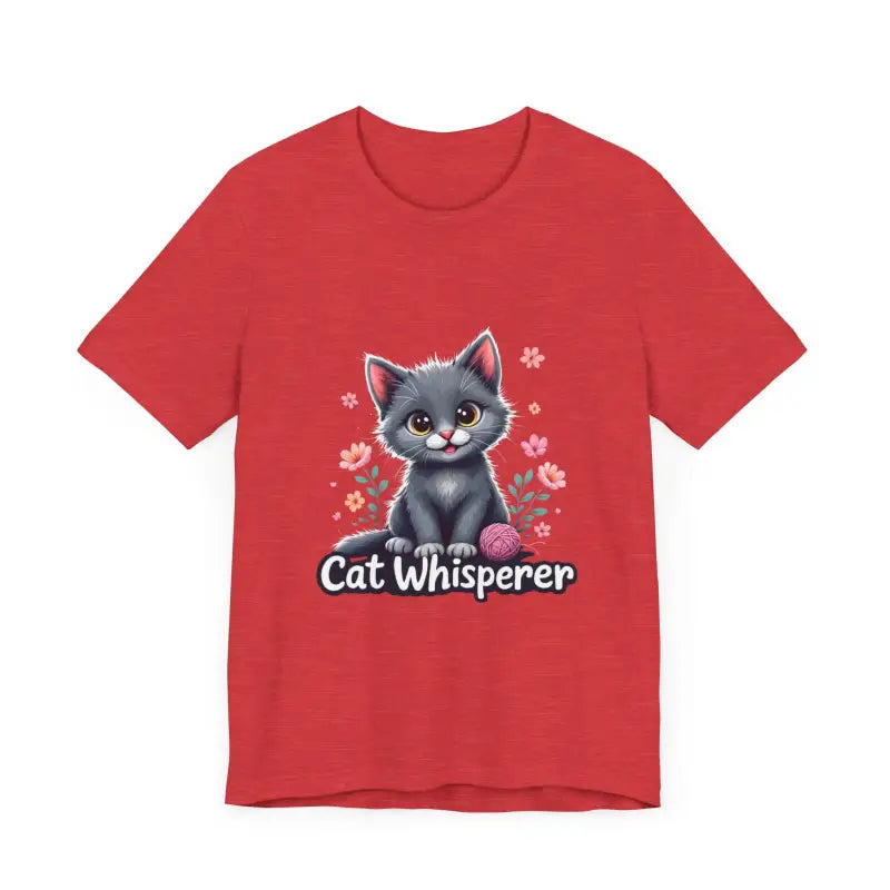 Cat Whisperer Unisex Tee for Cat Lovers - Ocean State Styles