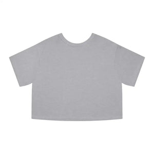 Plain light gray short-sleeved cropped T shirt from Champion Flower Power collection