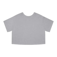 Plain light gray short-sleeved cropped T shirt from Champion Flower Power collection