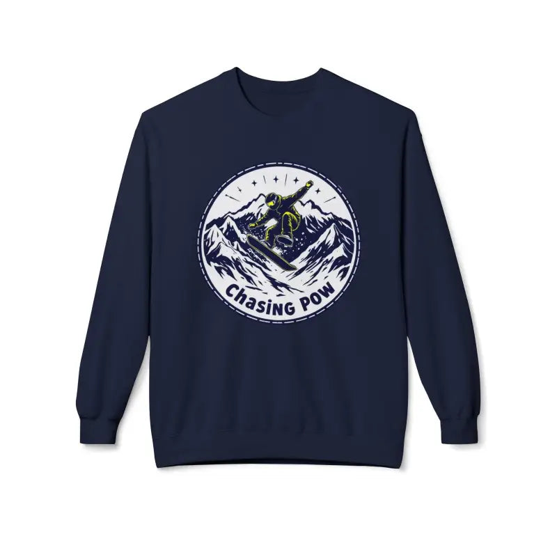 Chasing Pow Snowboarding Sweatshirt for Winter Comfort and Style - Ocean State Styles
