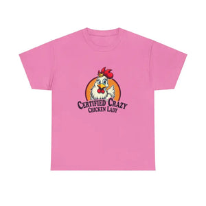 Chicken Lady Heavy Cotton Unisex T-Shirt for Chicken Lovers - Ocean State Styles