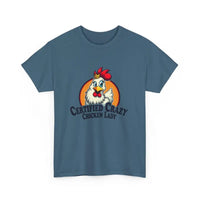 Chicken Lady Heavy Cotton Unisex T-Shirt for Chicken Lovers - Ocean State Styles