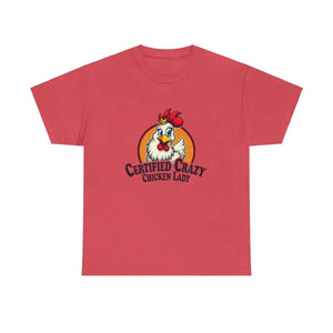 Chicken Lady Heavy Cotton Unisex T-Shirt for Chicken Lovers - Ocean State Styles