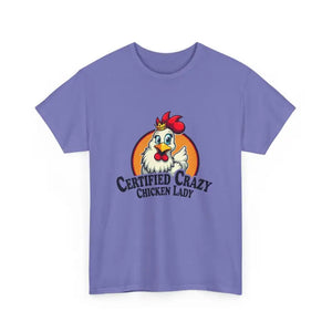 Chicken Lady Heavy Cotton Unisex T-Shirt for Chicken Lovers - Ocean State Styles