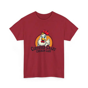 Chicken Lady Heavy Cotton Unisex T-Shirt for Chicken Lovers - Ocean State Styles