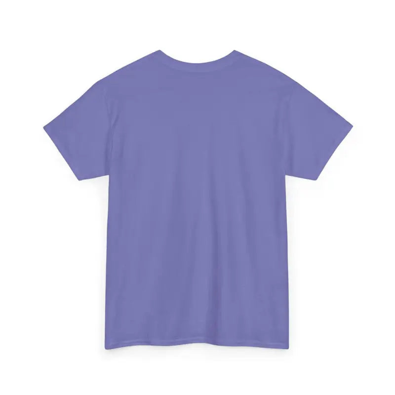 Periwinkle Chicken Lady Heavy Cotton Unisex T-Shirt displayed on white background